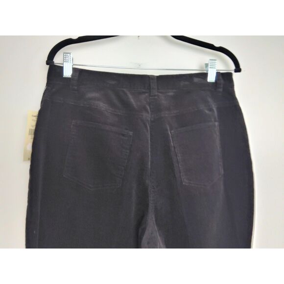 Valerie Stevens Petite Womens 12P Stretch Black Corduroy Pants NWT - Picture 7 of 13